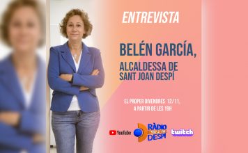Divendres 12 de novembre, entrevista a Belén García, nova alcaldessa de Sant Joan Despí
